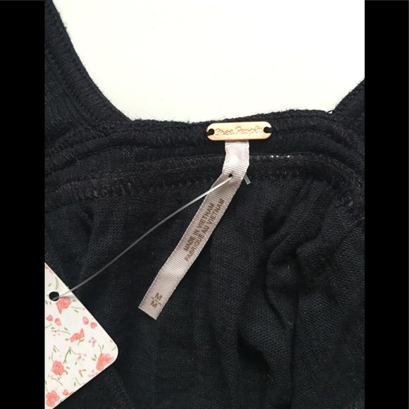 Free People Black Boho Zinia Tank Top - Picture 8 of 9